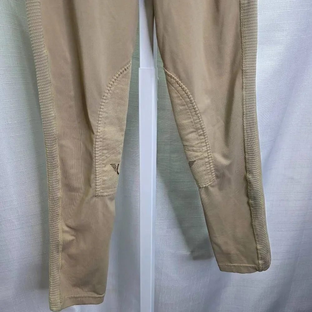 TuffRider Ventilated Schooling Tights in Safari Children's Size XL